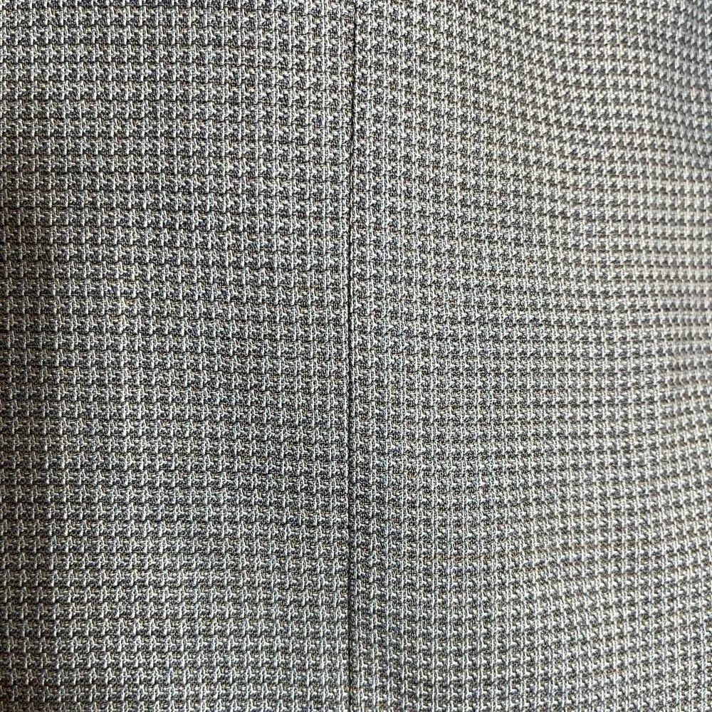 Oscar De La Renta Blazer 41R 100% Wool Micro Houndstooth Classic Suit Jacket